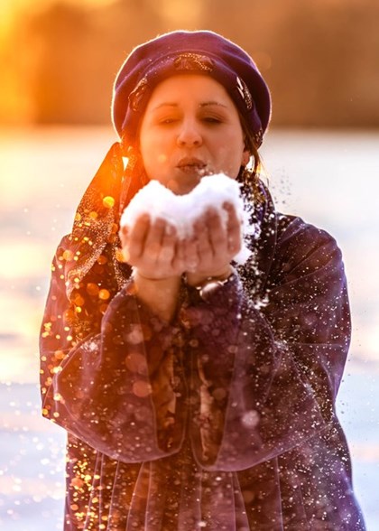 bonnet mauve élégant pour femme